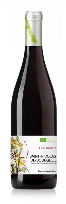 Vin rouge AOP Saint-Nicolas-de-Bourgueil bio les Graviers French red wine